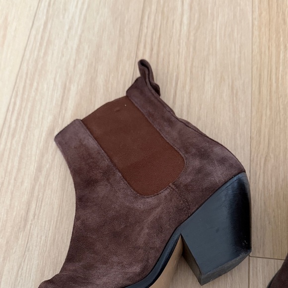 Sandro Brown Suede Women's Boots - Picture 2 of 6